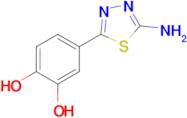 4-(5-Amino-1,3,4-thiadiazol-2-yl)benzene-1,2-diol