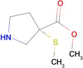 (S)-Methyl 3-(methylthio)pyrrolidine-3-carboxylate