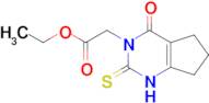 Ethyl 2-(4-oxo-2-thioxo-6,7-dihydro-1H-cyclopenta[d]pyrimidin-3(2H,4H,5H)-yl)acetate