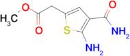 Methyl 2-(5-amino-4-carbamoylthiophen-2-yl)acetate