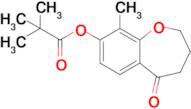 9-Methyl-5-oxo-2,3,4,5-tetrahydrobenzo[b]oxepin-8-yl pivalate