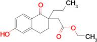 Ethyl 2-(6-hydroxy-1-oxo-2-propyl-1,2,3,4-tetrahydronaphthalen-2-yl)acetate