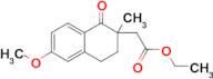 Ethyl 2-(6-methoxy-2-methyl-1-oxo-1,2,3,4-tetrahydronaphthalen-2-yl)acetate