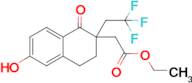 Ethyl 2-(6-hydroxy-1-oxo-2-(2,2,2-trifluoroethyl)-1,2,3,4-tetrahydronaphthalen-2-yl)acetate