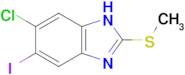 6-Chloro-5-iodo-2-(methylthio)-1H-benzo[d]imidazole