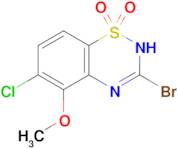 3-bromo-6-chloro-5-methoxy-2H-1λ⁶,2,4-benzothiadiazine-1,1-dione