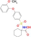 1-((4-(2-Methoxyphenoxy)phenyl)sulfonamido)cyclohexane-1-carboxylic acid