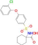 1-((4-(2-Chlorophenoxy)phenyl)sulfonamido)cyclohexane-1-carboxylic acid