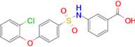 3-((4-(2-Chlorophenoxy)phenyl)sulfonamido)benzoic acid