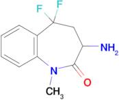 3-Amino-5,5-difluoro-1-methyl-1,3,4,5-tetrahydro-2H-benzo[b]azepin-2-one