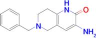 3-Amino-6-benzyl-5,6,7,8-tetrahydro-1,6-naphthyridin-2(1H)-one