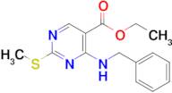 Ethyl 4-(benzylamino)-2-(methylthio)pyrimidine-5-carboxylate