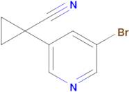 1-(5-Bromopyridin-3-yl)cyclopropane-1-carbonitrile