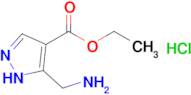 ethyl 5-(aminomethyl)-1H-pyrazole-4-carboxylate hydrochloride