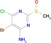 5-Bromo-6-chloro-2-(methylsulfinyl)pyrimidin-4-amine