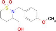 3-(Hydroxymethyl)-2-(4-methoxybenzyl)-1,2-thiazinane 1,1-dioxide