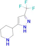 3-[3-(trifluoromethyl)-1H-pyrazol-5-yl]piperidine