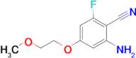 2-Amino-6-fluoro-4-(2-methoxyethoxy)benzonitrile