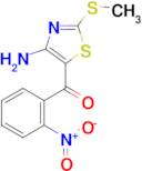 (4-Amino-2-(methylthio)thiazol-5-yl)(2-nitrophenyl)methanone