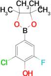 2-Chloro-6-fluoro-4-(4,4,5,5-tetramethyl-1,3,2-dioxaborolan-2-yl)phenol