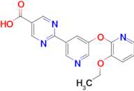 2-(5-((3-Ethoxypyridin-2-yl)oxy)pyridin-3-yl)pyrimidine-5-carboxylic acid