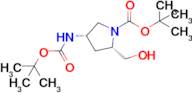 (2S,4S)-tert-Butyl 4-((tert-butoxycarbonyl)amino)-2-(hydroxymethyl)pyrrolidine-1-carboxylate