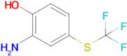 2-Amino-4-((trifluoromethyl)thio)phenol