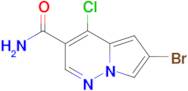 6-Bromo-4-chloropyrrolo[1,2-b]pyridazine-3-carboxamide