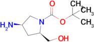 (2R,4R)-tert-Butyl 4-amino-2-(hydroxymethyl)pyrrolidine-1-carboxylate
