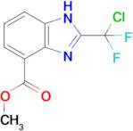 Methyl 2-(chlorodifluoromethyl)-1H-benzo[d]imidazole-4-carboxylate