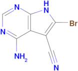 4-Amino-6-bromo-7H-pyrrolo[2,3-d]pyrimidine-5-carbonitrile