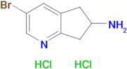 3-Bromo-6,7-dihydro-5H-cyclopenta[b]pyridin-6-amine dihydrochloride