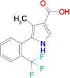 4-Methyl-5-(2-(trifluoromethyl)phenyl)-1H-pyrrole-3-carboxylic acid