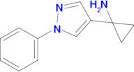 1-(1-Phenyl-1H-pyrazol-4-yl)cyclopropan-1-amine