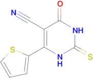 4-Oxo-6-(thiophen-2-yl)-2-thioxo-1,2,3,4-tetrahydropyrimidine-5-carbonitrile