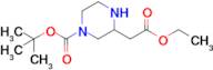tert-Butyl 3-(2-ethoxy-2-oxoethyl)piperazine-1-carboxylate