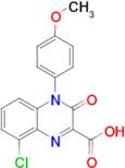 8-Chloro-4-(4-methoxyphenyl)-3-oxo-3,4-dihydroquinoxaline-2-carboxylic acid