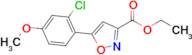 Ethyl 5-(2-chloro-4-methoxyphenyl)isoxazole-3-carboxylate