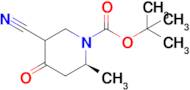 tert-Butyl (2S)-5-cyano-2-methyl-4-oxopiperidine-1-carboxylate