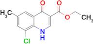 ethyl 8-chloro-6-methyl-4-oxo-1,4-dihydroquinoline-3-carboxylate