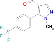 1-Methyl-5-(4-(trifluoromethyl)phenyl)-1H-pyrazole-4-carbaldehyde