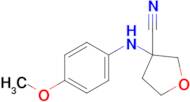 3-((4-Methoxyphenyl)amino)tetrahydrofuran-3-carbonitrile