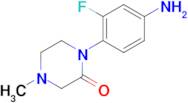 1-(4-Amino-2-fluorophenyl)-4-methylpiperazin-2-one