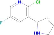 2-Chloro-5-fluoro-3-(pyrrolidin-2-yl)pyridine