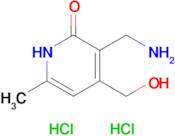 3-(Aminomethyl)-4-(hydroxymethyl)-6-methylpyridin-2(1H)-one dihydrochloride