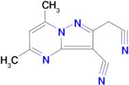 2-(Cyanomethyl)-5,7-dimethylpyrazolo[1,5-a]pyrimidine-3-carbonitrile