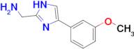 1-[4-(3-methoxyphenyl)-1H-imidazol-2-yl]methanamine