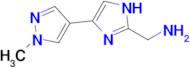 1-[4-(1-methyl-1H-pyrazol-4-yl)-1H-imidazol-2-yl]methanamine