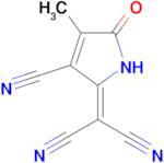 2-(3-Cyano-4-methyl-5-oxo-1,5-dihydro-2H-pyrrol-2-ylidene)malononitrile
