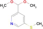 3-(Dimethoxymethyl)-5-(methylthio)pyridine